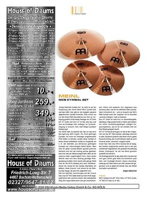 Sticks Meinl MCS Cymbal-Set Sticks Meinl MCS Cymbal-Set