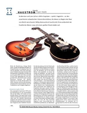 Gitarre & Bass Hagstrom Swede & Super Swede, E-Gitarren Gitarre & Bass Hagstrom Swede & Super Swede, E-Gitarren