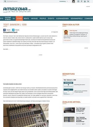 Amazona.de Test: Samson L 1200 Amazona.de Test: Samson L 1200