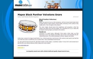 MusicRadar.com Mapex Black Panther Velvetone Snare MusicRadar.com Mapex Black Panther Velvetone Snare