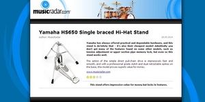 MusicRadar.com Yamaha HS650 Single braced Hi-Hat Stand MusicRadar.com Yamaha HS650 Single braced Hi-Hat Stand