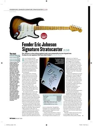 Guitarist Fender Eric Johnson Signature Stratocaster Guitarist Fender Eric Johnson Signature Stratocaster