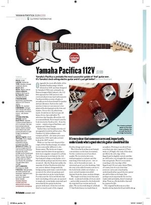 Guitarist Yamaha Pacifica 112V Guitarist Yamaha Pacifica 112V