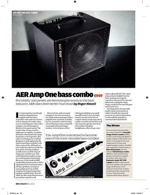 Guitarist AER Amp One bass combo Guitarist AER Amp One bass combo