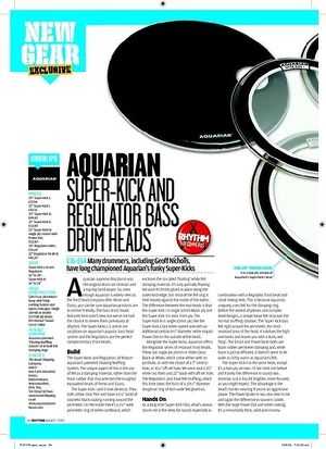 Rhythm Aquarian SUPERKICK AND REGULATOR BASS DRUM HEADS Rhythm Aquarian SUPERKICK AND REGULATOR BASS DRUM HEADS