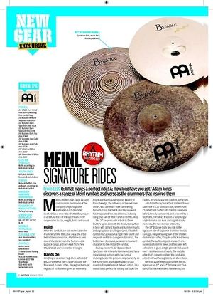 Rhythm MEINL SIGNATURE RIDES Rhythm MEINL SIGNATURE RIDES