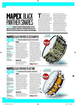 Rhythm MAPEX BLACK PANTHER VELVETONE Rhythm MAPEX BLACK PANTHER VELVETONE