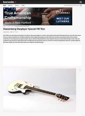 Bonedo.de Duesenberg Starplayer Special VW Bonedo.de Duesenberg Starplayer Special VW