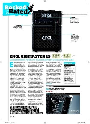 Total Guitar Engl Gig Master 15 head Total Guitar Engl Gig Master 15 head