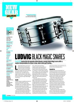 Rhythm LUDWIG BLACK MAGIC SNARES Rhythm LUDWIG BLACK MAGIC SNARES