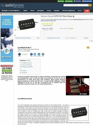 Audiofanzine.com Seymour Duncan SHPR-1 P-Rails Audiofanzine.com Seymour Duncan SHPR-1 P-Rails
