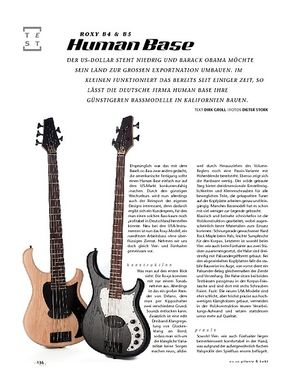 Gitarre & Bass Human Base Roxy B4 & B5, E-Bässe Gitarre & Bass Human Base Roxy B4 & B5, E-Bässe