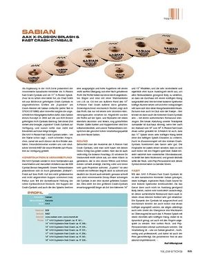 Sticks Sabian AAX X-Plosion Fast Crash & Splash Cymbals Sticks Sabian AAX X-Plosion Fast Crash & Splash Cymbals