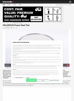Bonedo.de Millenium Power Steel Bonedo.de Millenium Power Steel