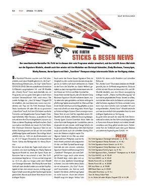 Sticks Vic Firth Sticks & Besen News 2010 Sticks Vic Firth Sticks & Besen News 2010