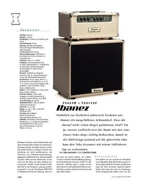 Gitarre & Bass Ibanez TSA15H + TSA112C, Tube-Stack Gitarre & Bass Ibanez TSA15H + TSA112C, Tube-Stack