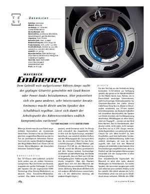 Gitarre & Bass Eminence Maverick, Lautsprecher Gitarre & Bass Eminence Maverick, Lautsprecher