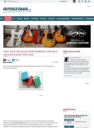 Amazona.de Test: Kala Ukulelen Bass Bundiert und Kala Ukulelen Bass Fretless Amazona.de Test: Kala Ukulelen Bass Bundiert und Kala Ukulelen Bass Fretless