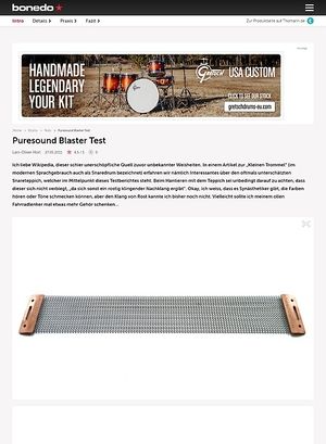 Bonedo.de Puresound Blaster Snareteppich Bonedo.de Puresound Blaster Snareteppich