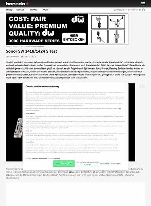 Bonedo.de Sonor SW 1418/1424 S Bonedo.de Sonor SW 1418/1424 S