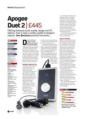 Future Music Apogee Duet 2 Future Music Apogee Duet 2