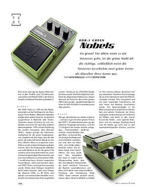 Gitarre & Bass Nobels ODR-1 Green, Overdrive-Pedal Gitarre & Bass Nobels ODR-1 Green, Overdrive-Pedal