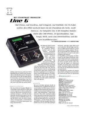 Gitarre & Bass Line 6 M5 Stompbox Modeler, Effekt-Pedal Gitarre & Bass Line 6 M5 Stompbox Modeler, Effekt-Pedal