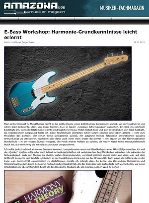 Amazona.de Workshop: Fretboard Harmony for Bass Guitar I Amazona.de Workshop: Fretboard Harmony for Bass Guitar I