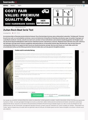 Bonedo.de Zultan Rock Beat Serie Bonedo.de Zultan Rock Beat Serie