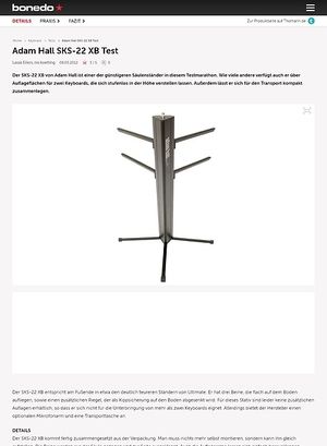 Bonedo.de Adam Hall SKS-22 XB Bonedo.de Adam Hall SKS-22 XB