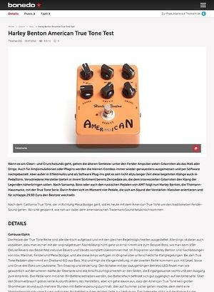 Bonedo.de Harley Benton American True Tone Bonedo.de Harley Benton American True Tone