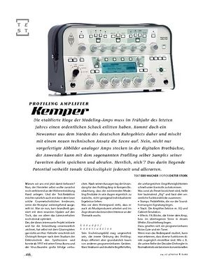 Gitarre & Bass Kemper Profiling Amplifier Gitarre & Bass Kemper Profiling Amplifier