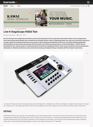 Bonedo.de Test-Preview: Line 6 StageScape M20d Bonedo.de Test-Preview: Line 6 StageScape M20d