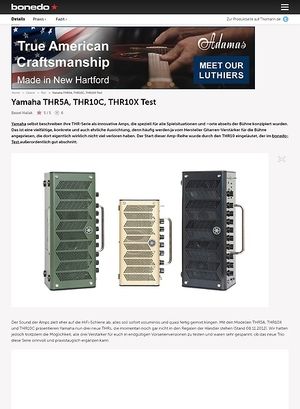 Bonedo.de Yamaha THR-Serie Bonedo.de Yamaha THR-Serie