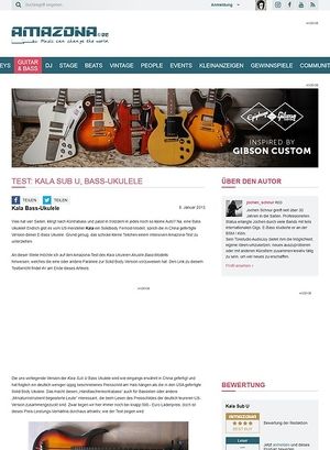 Amazona.de Test: Kala Sub U, Bass-Ukulele Amazona.de Test: Kala Sub U, Bass-Ukulele