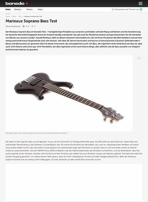 Bonedo.de Marleaux Soprano Bass Test Bonedo.de Marleaux Soprano Bass Test
