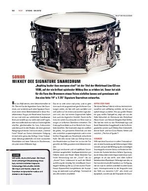 Sticks Sonor Mikkey Dee Signature Snaredrum Sticks Sonor Mikkey Dee Signature Snaredrum