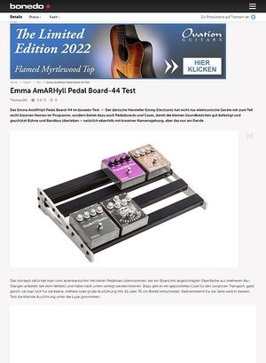 Bonedo.de Emma AmARHyll Pedal Board-44 Test Bonedo.de Emma AmARHyll Pedal Board-44 Test