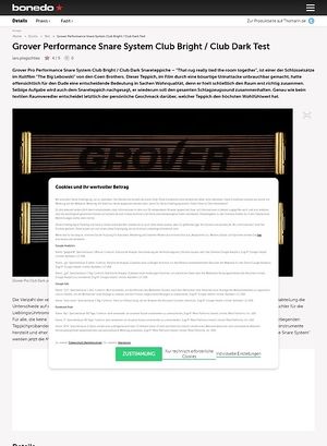 Bonedo.de Grover Pro Club Snareteppiche Test Bonedo.de Grover Pro Club Snareteppiche Test