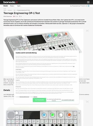 Bonedo.de Teenage Engineering OP-1 Test Bonedo.de Teenage Engineering OP-1 Test