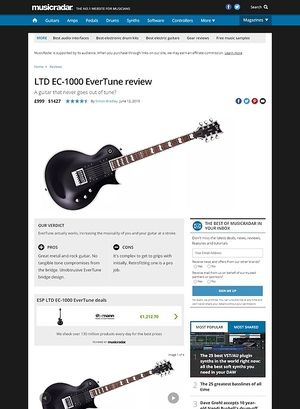 MusicRadar.com LTD EC-1000 EverTune MusicRadar.com LTD EC-1000 EverTune