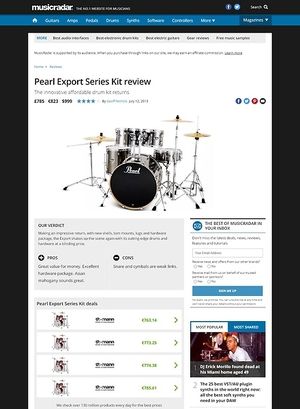 MusicRadar.com Pearl Export Series Kit MusicRadar.com Pearl Export Series Kit