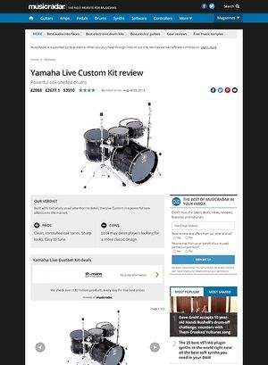 MusicRadar.com Yamaha Live Custom Kit MusicRadar.com Yamaha Live Custom Kit