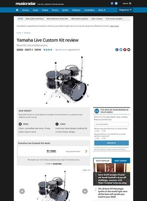 MusicRadar.com Yamaha Live Custom Kit MusicRadar.com Yamaha Live Custom Kit