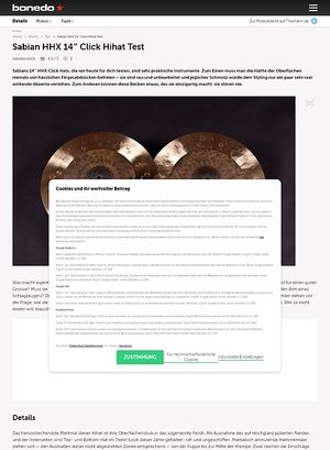 Bonedo.de Sabian HHX 14 Bonedo.de Sabian HHX 14