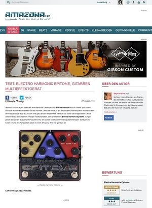 Amazona.de Test: Electro Harmonix Epitome, Gitarren Multieffektgerät Amazona.de Test: Electro Harmonix Epitome, Gitarren Multieffektgerät