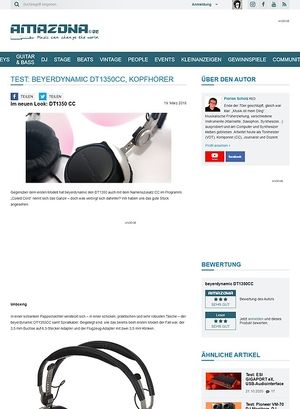 Amazona.de Test: beyerdynamic DT1350CC, Kopfhörer Amazona.de Test: beyerdynamic DT1350CC, Kopfhörer