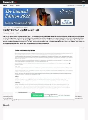 Bonedo.de Harley Benton Digital Delay Test Bonedo.de Harley Benton Digital Delay Test