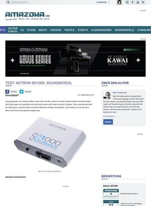 Amazona.de Test: Ketron SD1000, Soundmodul Amazona.de Test: Ketron SD1000, Soundmodul