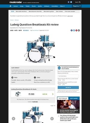 MusicRadar.com Ludwig Questlove Breakbeats Kit MusicRadar.com Ludwig Questlove Breakbeats Kit